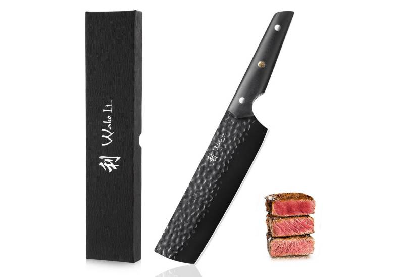 Wakoli Asiamesser Yugen Nakiri Küchenmesser 18 cm Edelstahlklinge mit Titanium, schwarze Titanium-Beschichtung Wakoli Asiamesser Yugen Nakiri Küchenmesser 18 cm Edelstahlklinge mit Titanium, schwarze Titanium-Beschichtung von Wakoli