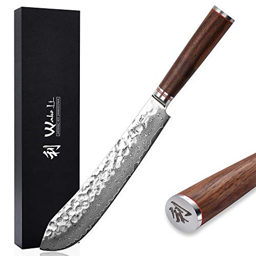 Wakoli Damast Grillmesser BBQ 30 cm – Fleischmesser mit Nussbaumholzgriff Wakoli Damast Grillmesser BBQ 30 cm – Fleischmesser mit Nussbaumholzgriff von Wakoli