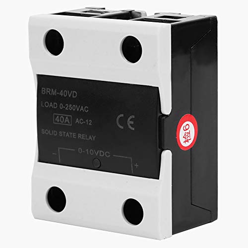 40A Halbleiterrelais DC 0~10V - AC 0~250V Halbleiterrelais, BERM BRM-40VD Flammschutzrelais Thyristorsteller 0-10V von Walfront
