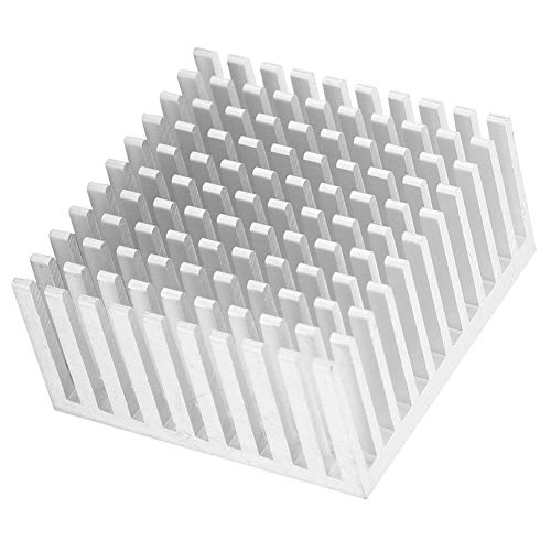 5 Stücke Aluminium Kühlkörper 40x20x40mm Kühler Fin Kühlkörper Modul für High Power LED Verstärker Transistor(Silber) von Walfront