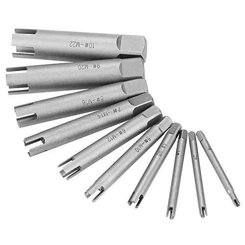 Gebrochener Gewindebohrer aus Schnellarbeitsstahl Gebrochener Schraubenabzieher Schraubenabzieher A B C 3 Optionales Set(10Pcs) von Wal front