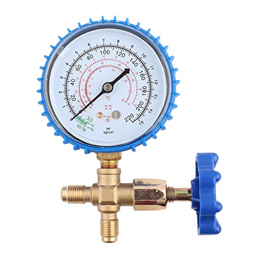 Kältemittel mannigfaltigkeit Freon Messgeräten, High Low Manometer Passform für Klimaanlage R410 A R22 R134 A R404 A von Walfront