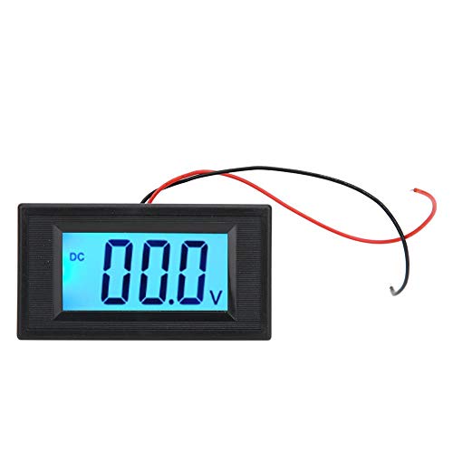 Mini Digital Voltmeter, YB5135D LCD Digital Spannungsprüfer, Zweidraht DC Spannungsmesser Überwachungsvoltmeter(DC40V-100V) von Walfront
