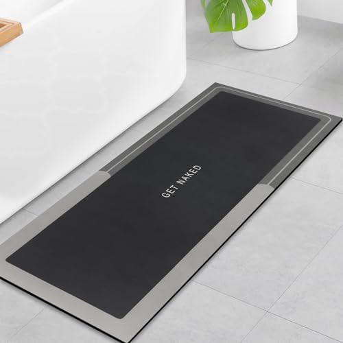 Badematte rutschfest Schnelltrocknend 43x120cm,Absorbierende Badematten | Duschvorleger rutschfest Waschbar | Weiche und Bequeme Badvorleger Saugfähig Für unter der Tür, Küche, Badezimmer Badematte rutschfest Schnelltrocknend 43x120cm,Absorbierende Badematten | Duschvorleger rutschfest Waschbar | Weiche und Bequeme Badvorleger Saugfähig Für unter der Tür, Küche, Badezimmer von Walant