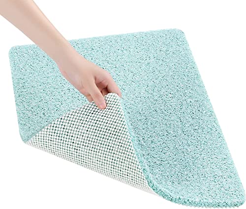 Walant Duschmatte rutschfest, 40 * 60cm Luffa Massage Duschmatten mit Ablauflöchern,Anti-Schimmel | Schnell trocknend | waschbar PVC Duschmatten,für Nassbereiche,sicher für Kinder und ältere Menschen von Walant