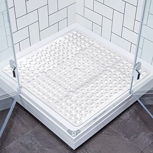 Walant Duschmatte rutschfest,69x69 cm Badewannenmatte mit Saugnäpfen,BPA-frei PVC Bath Mat, Schimmelresistent,Maschinenwaschbar badematte rutschfest von Walant