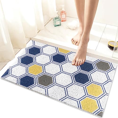 Walant Duschmatte rutschfest 40x60,Duschmatte waschbar PVC Luffa Schnell trocknend Badewannenmatte,Duschmatte rutschfest schimmelresistent,Massage antirutschmatte dusche für Nassbereiche Duschtasse von Walant