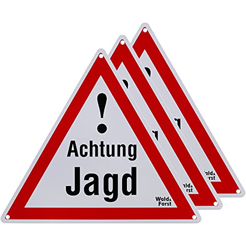 Wald & Forst Warnschild Achtung Jagd – 3er-Pack Wald & Forst Warnschild Achtung Jagd – 3er-Pack von Wald & Forst
