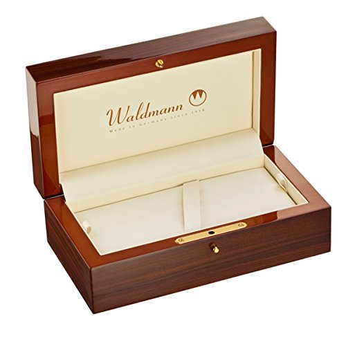 Waldmann Holzetui, Echtholz, Klassisch-Elegant, Lagerbox, 2 Kompartimente, Rechteckig von Waldmann