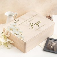 Schönes Orchideen Motiv | Personalisierte Trauerkiste Erinnerungskiste Gedenken An Geliebte Angehörige Erinnerungsbox Aus Holz von WaldWichtShop