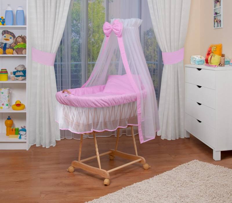 Waldin Stubenwagen Waldin Baby Stubenwagen-Set mit Ausstattung,XXL von Waldin
