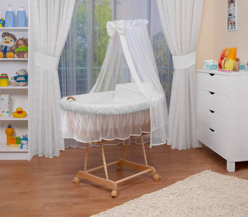 Waldin Stubenwagen Waldin Baby Stubenwagen-Set mit Ausstattung,XXL von Waldin