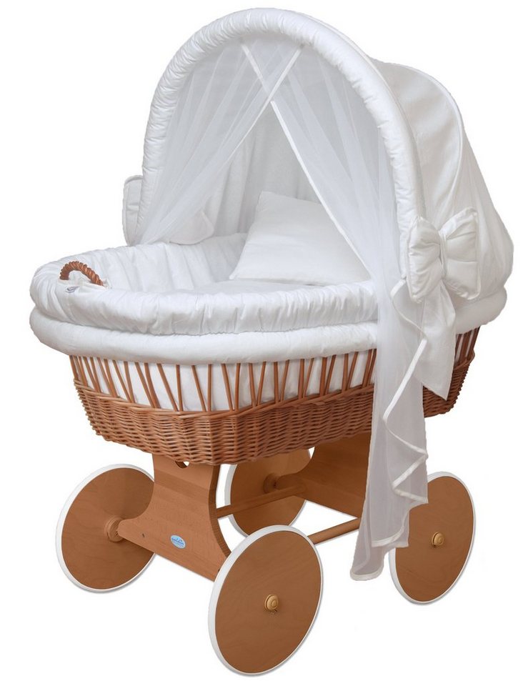 Waldin Stubenwagen Waldin Baby Stubenwagen-Set mit Ausstattung,XXL von Waldin