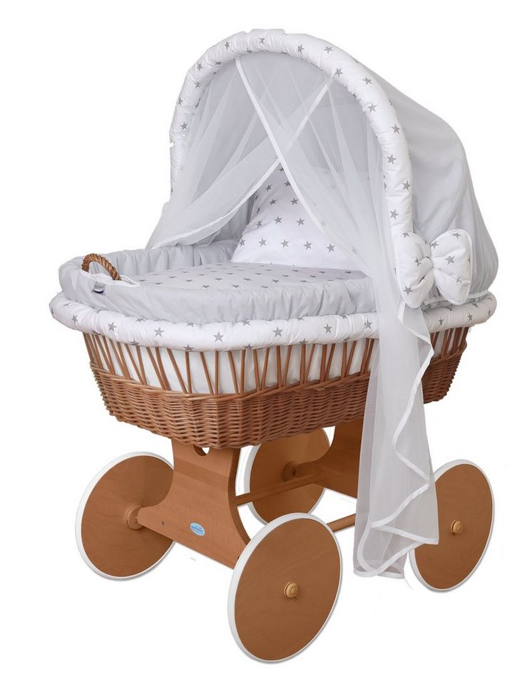 Waldin Stubenwagen Waldin Baby Stubenwagen-Set mit Ausstattung,XXL von Waldin