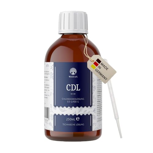 Waldkraft CDL Chlordioxidlösung <0,3 % – laborgeprüft – 50 ml in Braunglasflasche – für Wasserdesinfektion & Haushalt – 100% Made in Germany Waldkraft CDL Chlordioxidlösung <0,3 % – laborgeprüft – 50 ml in Braunglasflasche – für Wasserdesinfektion & Haushalt – 100% Made in Germany von Waldkraft