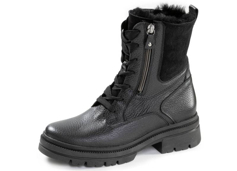 Waldläufer, gefütterte Damen-Stiefeletten, Winterschuhe, Weite H, mit Lammfell, Schuhgröße 8, Schwarz Waldläufer, gefütterte Damen-Stiefeletten, Winterschuhe, Weite H, mit Lammfell, Schuhgröße 8, Schwarz von Waldläufer