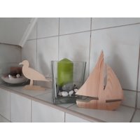 Segelboot Aus Echtholz, Xl Schiff Zum Selbst Bemalen, Basteln Fensterdeko, Holzdeko Segelboot Aus Echtholz, Xl Schiff Zum Selbst Bemalen, Basteln Fensterdeko, Holzdeko von Waldmeisterdeko