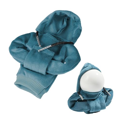 Waldspring Auto-Schaltknauf-Hoodie, Mini Hoodie für Schaltknauf, Schaltknauf Abdeckung für Auto Schalthebel, Blau, 12cm x 6cm von Waldspring