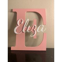 Personalisiertes Buchstaben- Und Namensschild - Kinderzimmer Kinderdeko Baby Shower Geschenk Personalisiertes Buchstaben- Und Namensschild - Kinderzimmer Kinderdeko Baby Shower Geschenk von WaleWoodworks