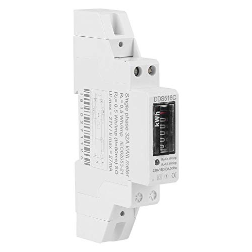 Stromzähler Einphasen Digital LCD 220V KWH 5-32A DIN Schiene KWH Meter von Walfront