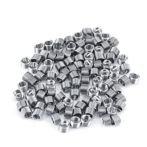 100 Stück Drahteinsatz Gewinde M4 Gewindereparatur Edelstahl SS304 Gewindeeinsatz Spiraldrahteinsatz Spiraleinsatz Sortiment Spiralgewindeeinsatz(M4*0.7 * 1.5D) von Walfront