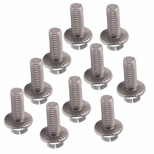 10pcs M6 304 Edelstahl Sechskant Kopf Flansch Schrauben Scheibe Befestigungen 10pcs M6 304 Edelstahl Sechskant Kopf Flansch Schrauben Scheibe Befestigungen von Walfront