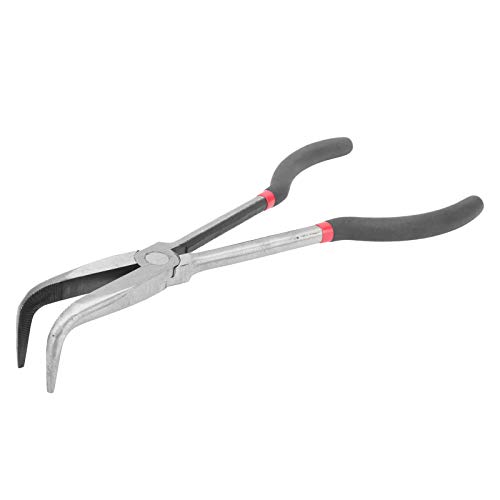 11 Zoll 280 mm Spitzzange Gebogen 90 ° Gebogene Spitzzange Gebogen Werkzeugstahl 90° Abgewinkelt Spitzzange Seitenschneidende von Walfront