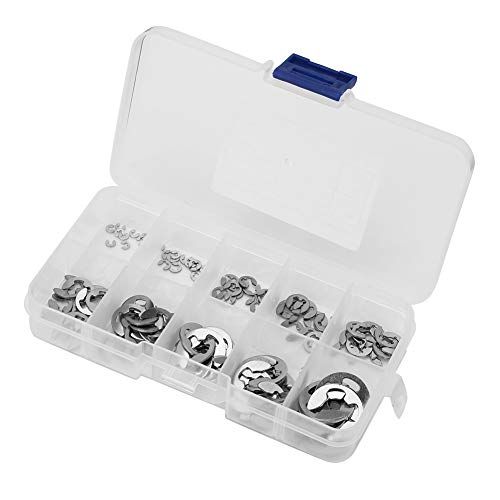 120 Stücke E-Clip Circlip Set Sicherungsring Sprengring Sicherungsscheiben Sicherheitsringe Sortiment 1,5 2 3 4 5 6 7 8 9 10 Mm Circlip von Walfront