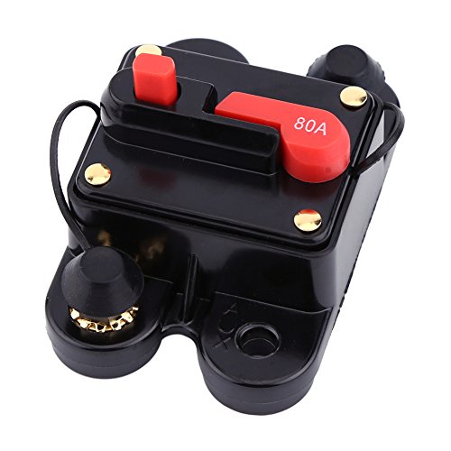 Sicherungsautomat Sicherung 12V-24V 80-300A DC Automatische Sicherung Schalter Leistungsschalter Reset Sicherung Auto Marine Boat Bike Stereo Audio(80a) von Walfront
