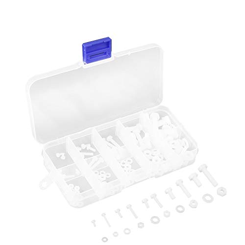 150pcs Nylon Schrauben Muttern Scheiben Verbindungselement Sortiment im Karton M2 M2.5 M3 M4 M5 150pcs Nylon Schrauben Muttern Scheiben Verbindungselement Sortiment im Karton M2 M2.5 M3 M4 M5 von Walfront