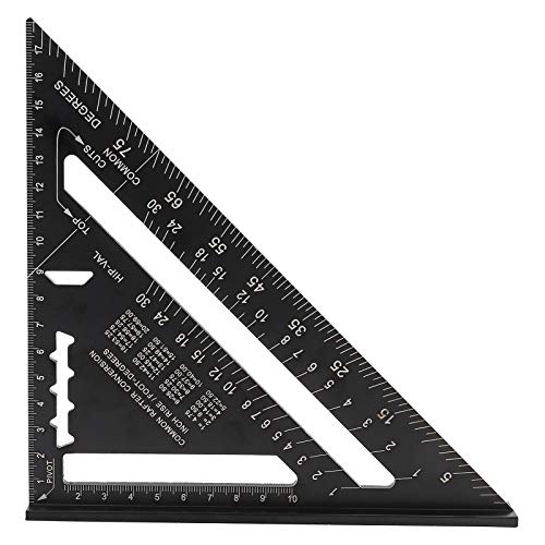 17.8 cm Rafter quadratische Carpenter quadratische Aluminium Dreieck Lineal Meßlineal Layout Werkzeug, metrisches System 17.8 cm Rafter quadratische Carpenter quadratische Aluminium Dreieck Lineal Meßlineal Layout Werkzeug, metrisches System von Walfront