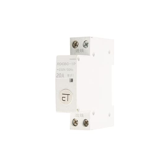 1P AC230V IP20 Intelligenter WIFI Leistungsschalter Miniatur Leistungsschalter Fernbedienungsschalter für Verteilerkasten (1P 20A) von Walfront