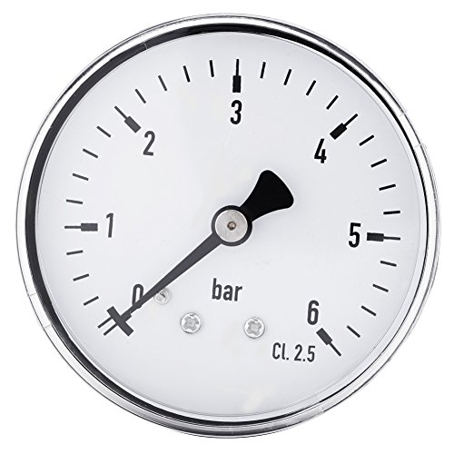 1pc Pneumatische Hydraulische Allzweck Manometer, 0-6 Bar Mini Hohe Präzision Manometer, Luft Öl Flüssigkeit Wasserzähler Piezometer1 / 4"npt Gewinde Messing Ts-60-6 1pc Pneumatische Hydraulische Allzweck Manometer, 0-6 Bar Mini Hohe Präzision Manometer, Luft Öl Flüssigkeit Wasserzähler Piezometer1 / 4"npt Gewinde Messing Ts-60-6 von Walfront