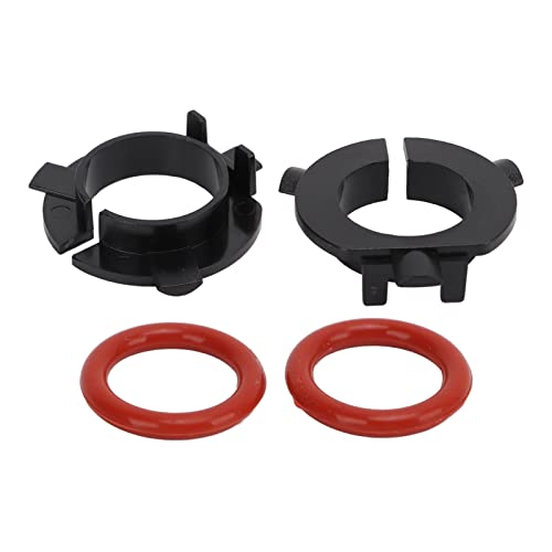 2 Sets LED Scheinwerfer Basis Schnallen Halter H7 Auto LED Scheinwerfer Birne Adapter Fassung Halter 12V 100W ABS Material Scheinwerfer Lampenfassung für TK-106 von Walfront