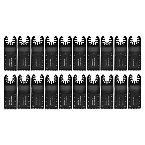 20 stücke Schnellverschluss Oszillierende Multitool Sägeblätter Universal Metall Holz Klinge Set Fit Fein Porter Rockwell Kabel Schwarz Decker Handwerker von Walfront