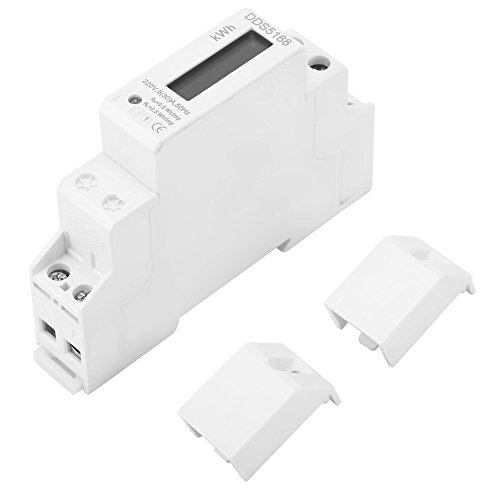 220V DDS5188 LCD Digitaler DIN Schienen Stromzähler für Kilowattstunden KWH Zähler 5-30A von Walfront