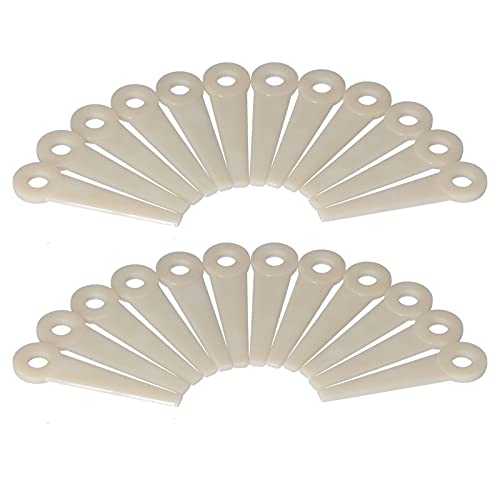 24PCs Rasenmäherklingen PA66 Kunststoff Messerklingen Garten Rasenmäher Zubehör Schneidkopfklingen Ersatz für 6-3 20-3 10-3 41-3 Rasenmäher 24PCs Rasenmäherklingen PA66 Kunststoff Messerklingen Garten Rasenmäher Zubehör Schneidkopfklingen Ersatz für 6-3 20-3 10-3 41-3 Rasenmäher von Walfront