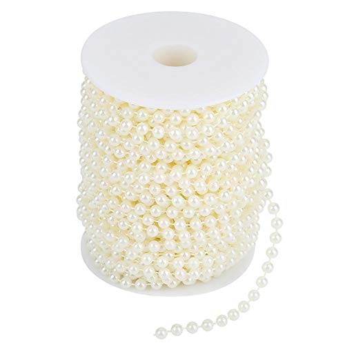 25 m Rolle Schleifperlen Draht-Perlen Kunstperlen Perlenkette Girlande für Hochzeit Party Zuhause Dekoration 6 mm beige 25 m Rolle Schleifperlen Draht-Perlen Kunstperlen Perlenkette Girlande für Hochzeit Party Zuhause Dekoration 6 mm beige von Walfront