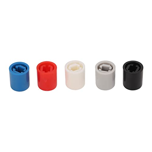 Walfront 250 Stück 6-polige Tact Tactile Push Button Cap ABS-Kunststoff, Selbstsichernde Schalterabdeckung, 5 Farben für Steckbrett Walfront 250 Stück 6-polige Tact Tactile Push Button Cap ABS-Kunststoff, Selbstsichernde Schalterabdeckung, 5 Farben für Steckbrett von Walfront