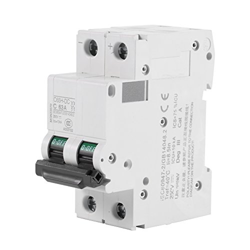 2P Miniatur Leitungsschutz Schalter 250V Niederspannungs DC für Sonnenkollektor Gitter System DIN Schienenberg (63A) von Walfront
