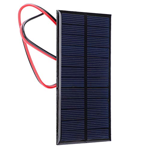 3 Stück 1W DC 6V Polysilicium Mini Solarpanel, Solar Powerbank Outdoor Module mit 30cm Kabel, Solarmodule für Solarladegerät Solarleuchten von Walfront