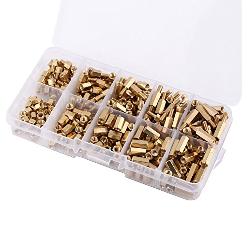 300pcs M3 Abstandshalter Distanzhülse Schrauben Messing StandOff Männliche Weibliche Hexe Spacers Für Motherboard Leiterplatten Raspberry PI von Walfront