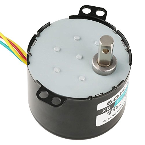 50KTYZ Permanentmagnet Synchronmotor CW/CCW Niedrige Geschwindigkeit Hohe Drehmoment Elektromotor AC 220 V 6-10 Watt Miniatur(50 RPM) von Walfront