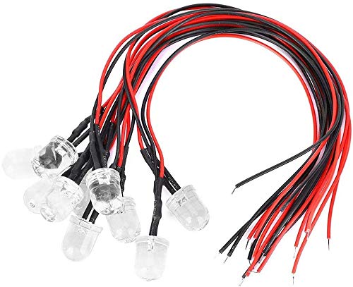 50PCS 12V LED vorverdrahtete Leuchtdiode 10 mm Rundkopf-Lichtperle DIY-Teile Orange-Lighting Electronic Component 50PCS 12V LED vorverdrahtete Leuchtdiode 10 mm Rundkopf-Lichtperle DIY-Teile Orange-Lighting Electronic Component von Walfront