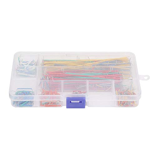 Walfront 560 Teile/Satz Solderless Breadboard Mehrfarbige Jumper Cable Wire Kit Verschiedene Längen Drähte mit Box von Walfront