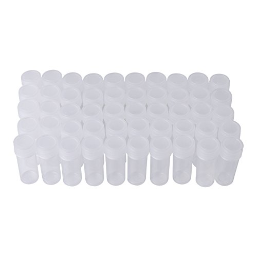 5ml Kunststoff Probenflaschen, 50 Stück Kleine Klare Flasche, Wissenschaftliche Kunststoff Reagenzgläser Schraubverschluss Röhrchen Caps Vial Klar Seal Cap 5ml Kunststoff Probenflaschen, 50 Stück Kleine Klare Flasche, Wissenschaftliche Kunststoff Reagenzgläser Schraubverschluss Röhrchen Caps Vial Klar Seal Cap von Walfront