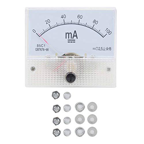 Amperemeter Analog, 85C1 DC 0~100mA Zeiger Amperemeter Analoges Stromzähler, Amp Panel Meter Strom von Walfront
