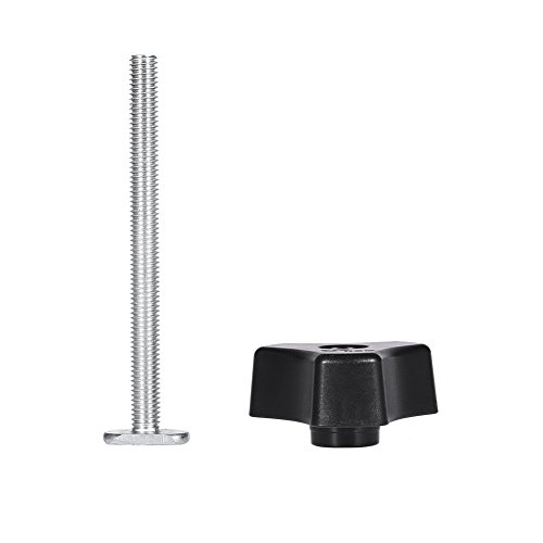 8mm Metallschnelle Betätigung Halter Unten Klemme Set für T-Slot T- DIY Holzbearbeitung Werkzeug(T Schraube und Kunststoffknopf Mutter) von Walfront