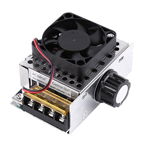 AC 220V 4000W SCR Elektrischer Spannungsregler Ausgangsspannung Stabilisator Transformator Schalter Dimmer Temperatur Motor Drehzahlregler mit Lüfter von Walfront