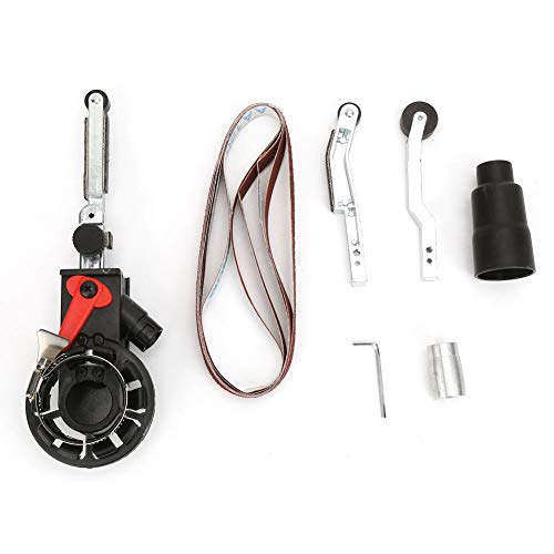 Bandschleifer Adapter Bandschleifer Schleifkopf Adapter Mini Elektro Winkelschleifer Bandschleifer Kopfaufsatz für Elektro Winkelschleifer(M10) von Walfront